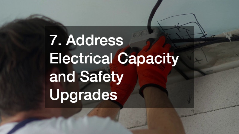 7. Address Electrical Capacity and Safety Upgrades