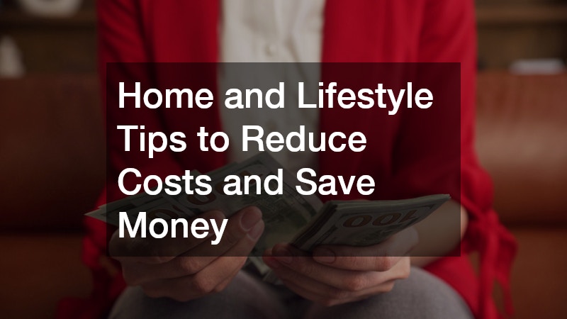 a woman in a red sweater counting her money